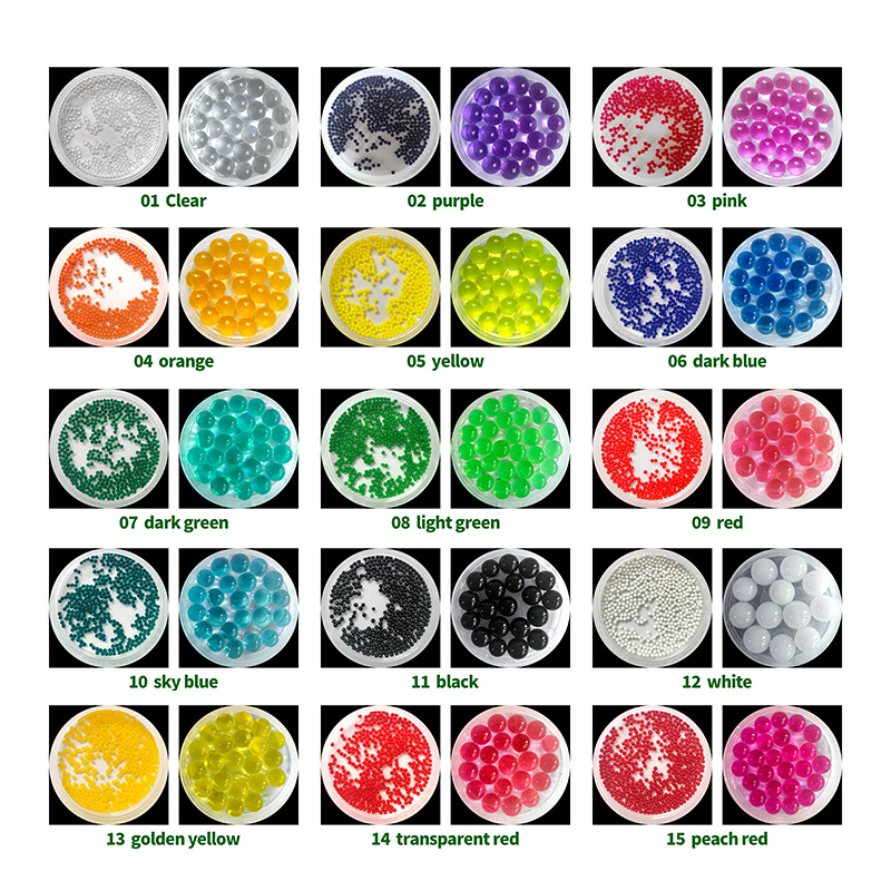 Miracle Beads Colorful Decoration Hydrogel Crystal Round Expansible Crystalline Soil