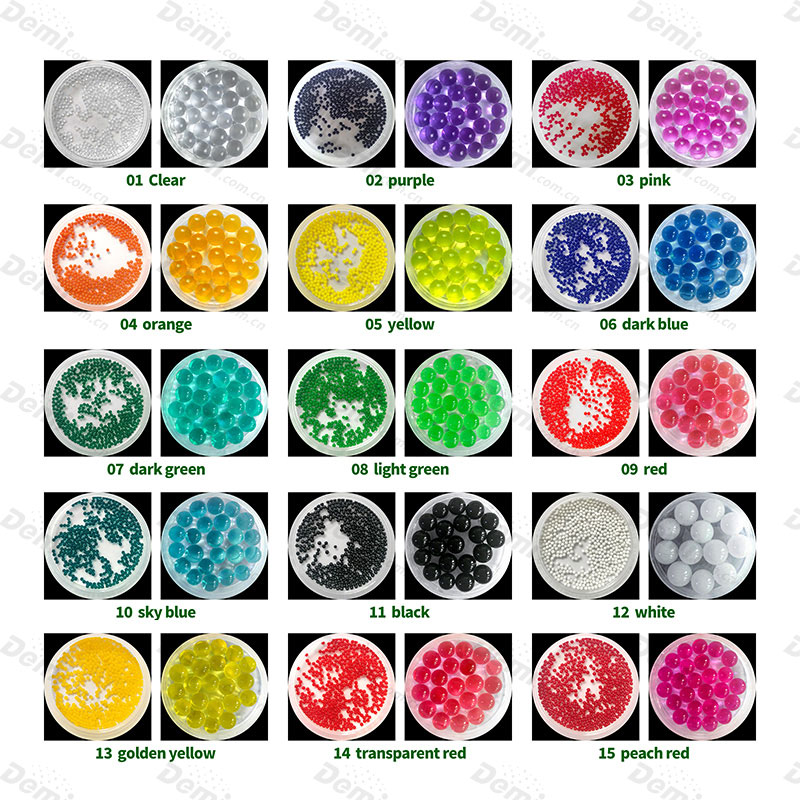 Miracle Beads Colorful Decoration Hydrogel Crystal Round Expansible Crystalline Soil-1